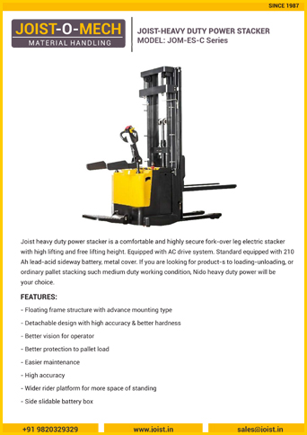 Heavy Duty Power Stacker