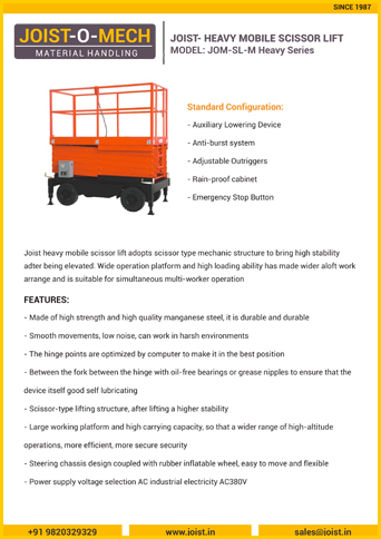 Heavy Mobile Scissor Lift