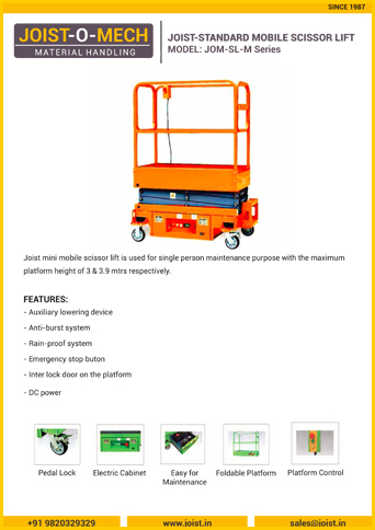 Mini Mobile Scissor Lift