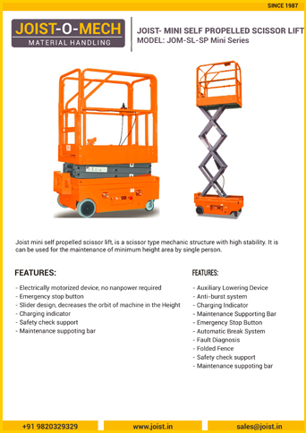 Mini Self Propelled Scissor Lift