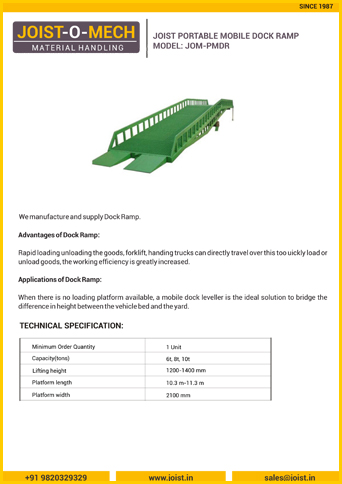 Portable Mobile Dock Ramp