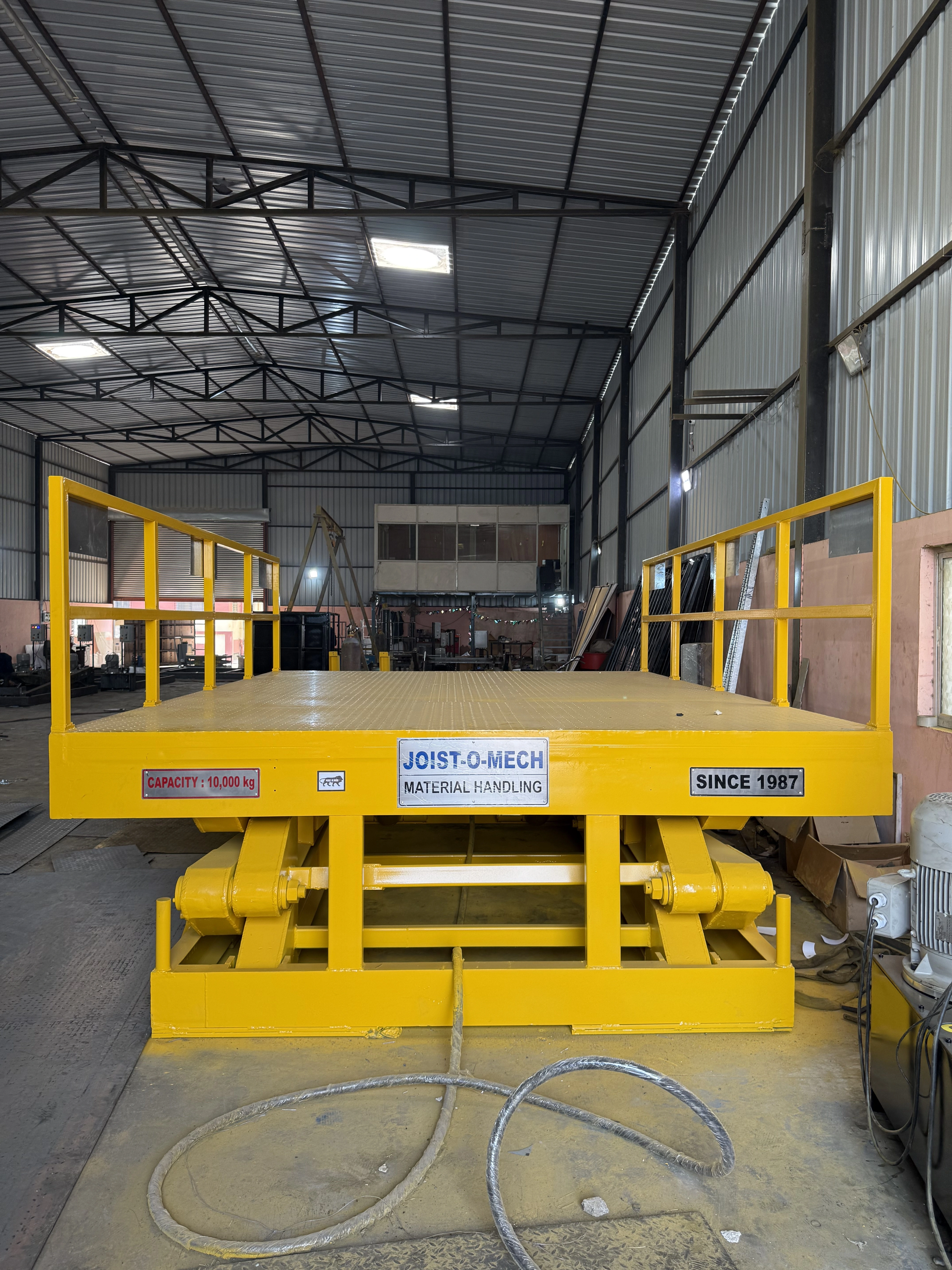 Scissor Lift Table 10000 kg Capacity - JOIST-O-MECH Material Handling Since 1987