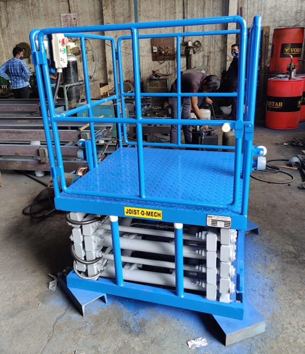 Mobile Scissor Lift joist manufacturer in Mumbai Navi Mumbai Pune Bangalore Hydraulic mysore Delhi chennai Vapi