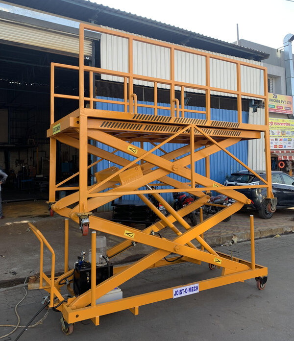 Mobile Scissor Lift joist manufacturer in Mumbai Navi Mumbai Pune Bangalore Hydraulic mysore Delhi chennai Vapi