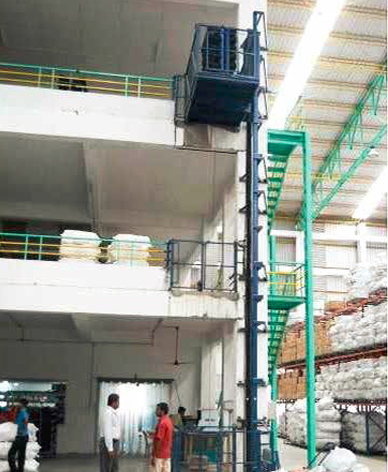 Hydraulic Goods Lift Single Mast